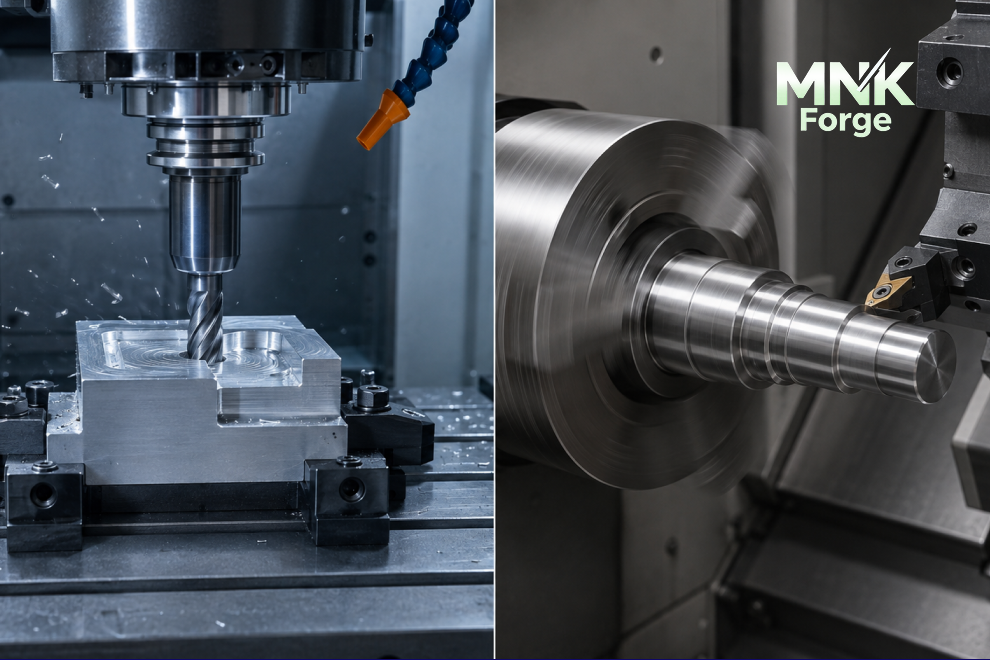 مقایسهای فرز CNC و تراش CNC